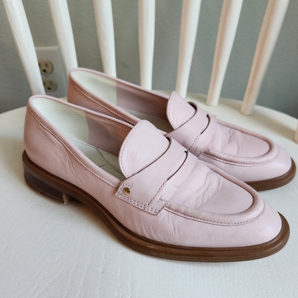 Franco Sarto pink leather loafers US 6 - Picture 2 of 11